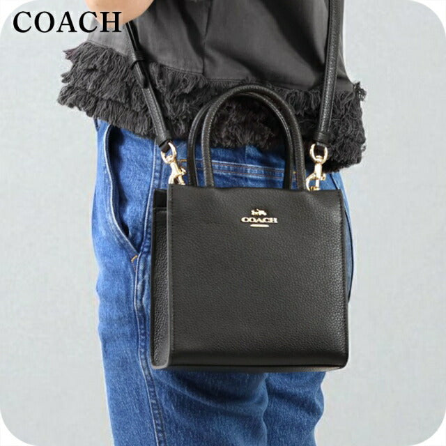コーチ ハンドバッグ レディース ブランド COACH シグネチャー レザー 5692 IMBLK 1 ブラック 5692-IMBLK-1