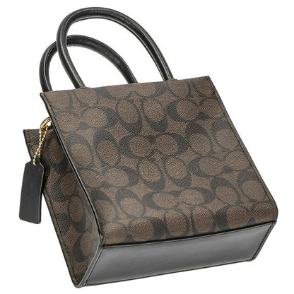 コーチ ハンドバッグ レディース ブランド COACH シグネチャー 5693 IMAA8 1 ブラウン/ブラック 5693-IMAA8-1
