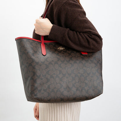 コーチ トートバッグ レディース ブランド COACH 5696 ダークブラウン 5696-IMRVQ-1