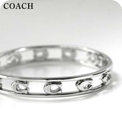 コーチ バングル レディース ブランド COACH シグネチャー C オープンワーク ブレスレット 571292RHO030 シルバー アクセサリー 571292RHO030
