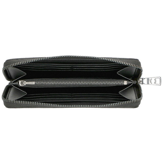 コーチ 長財布 メンズ ブランド COACH シグネチャー 58112 QBTN2 1 タン/ブラック 58112-QBTN2-1