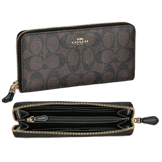コーチ 長財布 レディース ブランド COACH 59267 ダークブラウン 59267-IMAA8-1