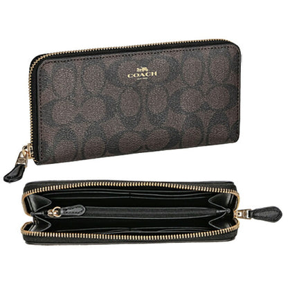 コーチ 長財布 レディース ブランド COACH 59267 ダークブラウン 59267-IMAA8-1
