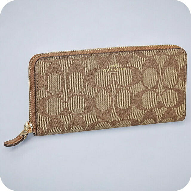 コーチ 長財布 レディース ブランド COACH シグネチャー 59267 IMBDX 1 ブラウン 59267-IMBDX-1