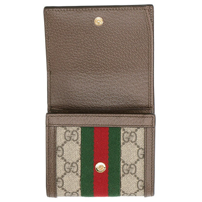 グッチ 三つ折り財布 レディース ブランド GUCCI 644334-96IWG 8745 ブラウン ウォレット 高級 おしゃれ プレゼント 実用的