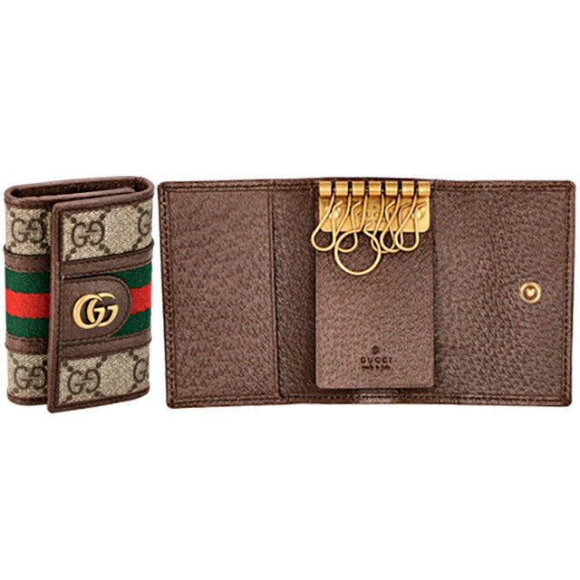 グッチ キーケース メンズ レディース ブランド GUCCI 603732-96IWT 8745 ブラウン 高級 おしゃれ プレゼント 実用的