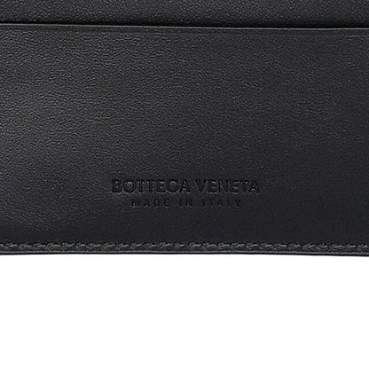 ボッテガ・ヴェネタ 二つ折り財布 メンズ ブランド BOTTEGA VENETA 605721-V3US1 8803 ブラック 605721-V3US1-8803