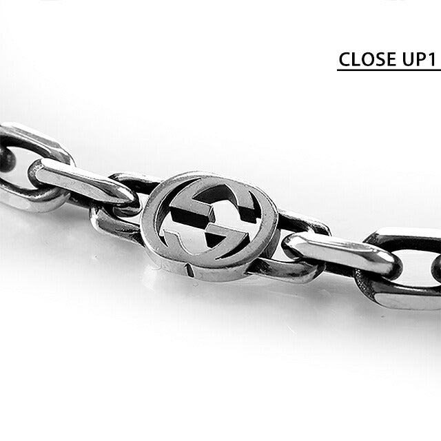 グッチ ネックレス メンズ レディース ブランド GUCCI インターロッキング ロゴ 616941 J8400 0811 シルバー アクセサリー 616941-J8400-0811