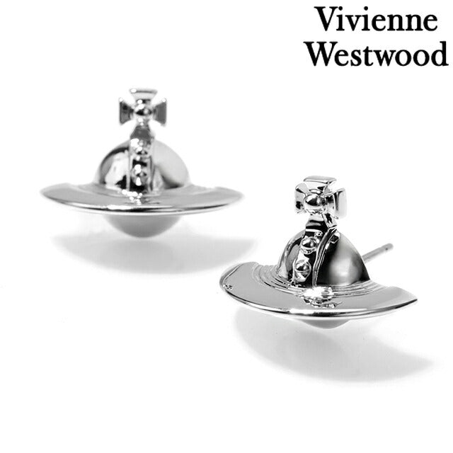 ヴィヴィアン ウエストウッド ピアス レディース ブランド Vivienne Westwood ロゴ スタッド 両耳用 62010038-02P019 シルバー アクセ 62010038-02P019