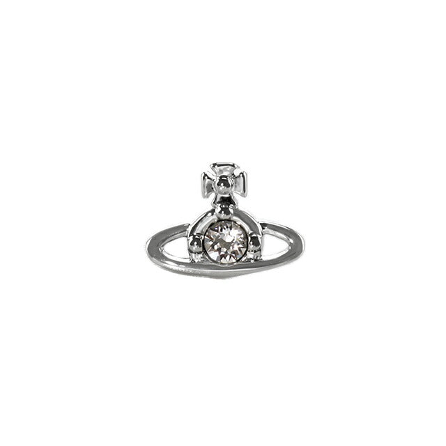 ヴィヴィアン ウエストウッド ピアス メンズ レディース ブランド NANO SOLITAIRE 真鍮 スタッド 片耳用 62010086-02P116 シルバー アクセサリー ビビアン 62010086-02P116