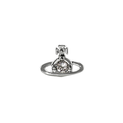 ヴィヴィアン ウエストウッド ピアス メンズ レディース ブランド NANO SOLITAIRE 真鍮 スタッド 片耳用 62010086-02P116 シルバー アクセサリー ビビアン 62010086-02P116
