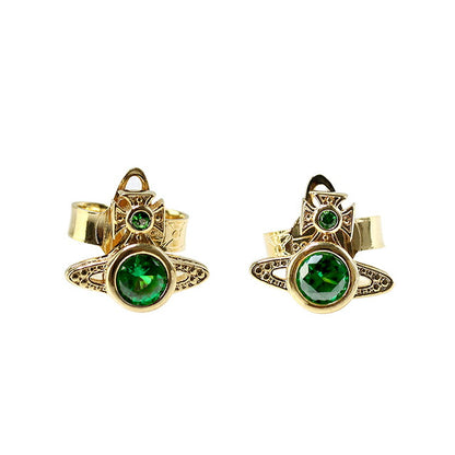 ヴィヴィアン ピアス レディース Vivienne Westwood ロンドンオーブ ロゴ 62010220 02R245 ゴールド グリーン アクセサリー ビビアン 62010220-02R245
