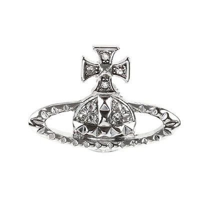 ヴィヴィアン ウエストウッド ピアス レディース ブランド Vivienne Westwood ロゴ スタッド 両耳用 6201035E-02W110 シルバー アクセ 6201035E-02W110