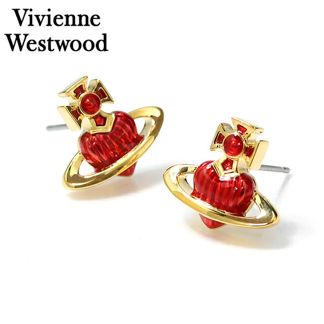 Vivienne Westwood 耳环女式品牌 Vivienne Westwood FBIANNA 双耳耳钉 62010386 02R250 金红色 62010386-02R250