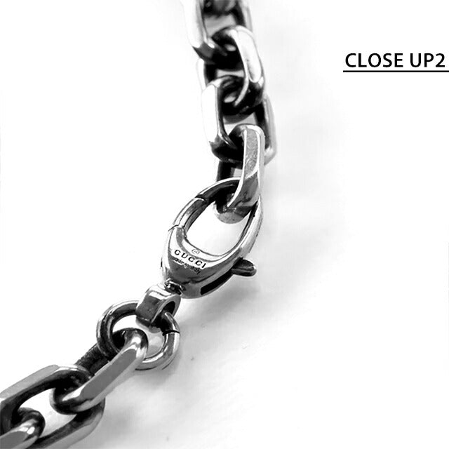 グッチ ブレスレット メンズ レディース ブランド GUCCI インターロッキング チェーン ロゴ 620798 J8400 0811 シルバー アクセサリー 620798-J8400-0811-16