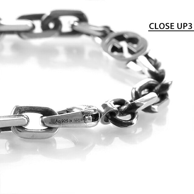 グッチ ブレスレット メンズ レディース ブランド GUCCI インターロッキング チェーン ロゴ 620798 J8400 0811 シルバー アクセサリー 620798-J8400-0811-16