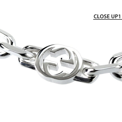 グッチ ブレスレット メンズ レディース ブランド GUCCI インターロッキング チェーン ロゴ 620798 J8400 8106 シルバー アクセサリー 620798-J8400-8106-16