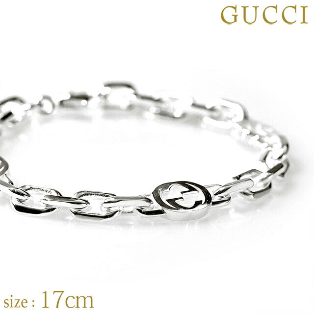 グッチ ブレスレット GUCCI インターロッキングG sterling silver メンズ レディース 620798 J8400 8106 シルバー アクセサリー 620798-J8400-8106-17