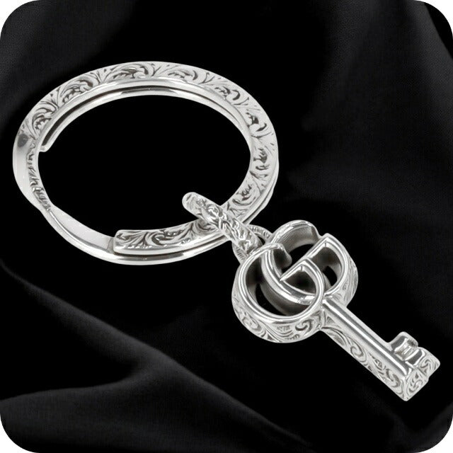 GUCCI キーリング アンティークシルバー ユニセックス 627765 グッチ キーリング メンズ レディース ブランド GUCCI 627765