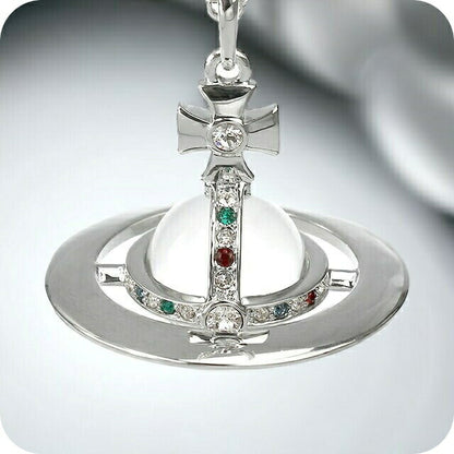 ヴィヴィアン ネックレス Vivienne Westwood スモールオーブ ペンダント メンズ レディース 63020096-02P019 シルバー アクセサリー 63020096-02P019