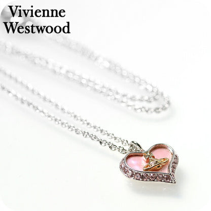 ヴィヴィアン ウエストウッド ネックレス レディース ブランド Vivienne Westwood PETRA 63020103 02P659 シルバー ピンク アクセサリー 63020103-02P659
