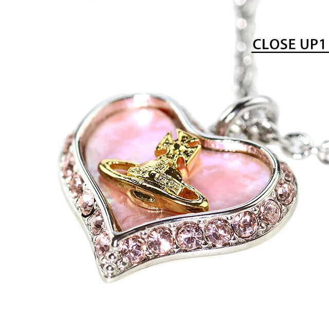 ヴィヴィアン ウエストウッド ネックレス レディース ブランド Vivienne Westwood PETRA 63020103 02P659 シルバー ピンク アクセサリー 63020103-02P659