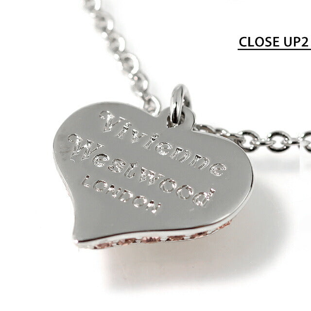 ヴィヴィアン ウエストウッド ネックレス レディース ブランド Vivienne Westwood PETRA 63020103 02P659 シルバー ピンク アクセサリー 63020103-02P659