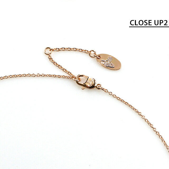 ヴィヴィアン ネックレス レディース ブランド THIN LINES FLAT ORB 63020260-G002 ピンクゴールド アクセサリー ビビアン 63020260-G002