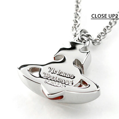 ヴィヴィアン ウエストウッド ネックレス レディース ブランド Vivienne Westwood Fabianna Bas Relief 630203HS 02P420 シルバー レッド 630203HS-02P420