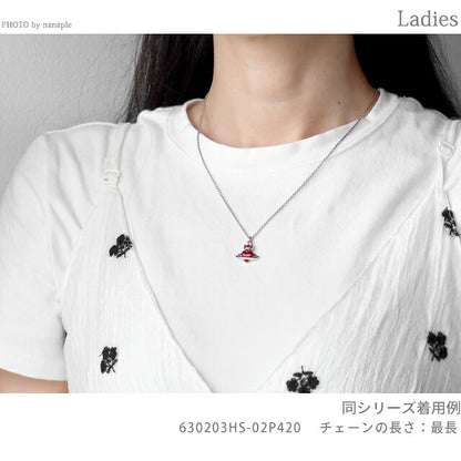 ヴィヴィアン ウエストウッド ネックレス レディース ブランド Vivienne Westwood Fabianna Bas Relief 630203HS 02P420 シルバー レッド 630203HS-02P420