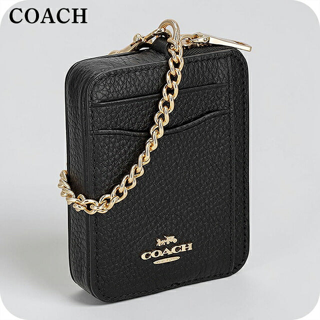 コーチ コインケース コンパクト レディース ブランド COACH Cambodia 6303 IMBLK 黒 小銭入れ 小さい 高級 おしゃれ プレゼント 実用的 かわいい