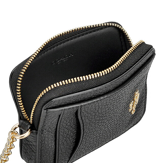 コーチ コインケース コンパクト レディース ブランド COACH Cambodia 6303 IMBLK 黒 小銭入れ 小さい 高級 おしゃれ プレゼント 実用的 かわいい