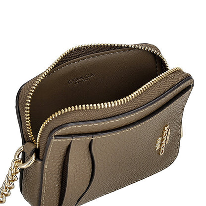 コーチ コインケース コンパクト レディース ブランド COACH Cambodia 6303 IMV2R カーキブラウン 小銭入れ 小さい 高級 おしゃれ プレゼント 実用的 かわいい