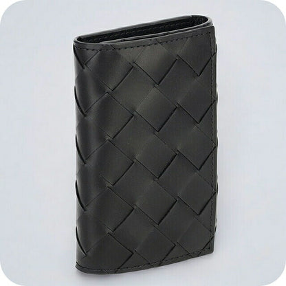 ボッテガ・ヴェネタ キーケース メンズ レディース ブランド BOTTEGA VENETA イントレチャート 630336 V3US1 8803 ブラック 630336-V3US1-8803