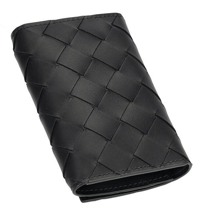 ボッテガ・ヴェネタ キーケース メンズ レディース ブランド BOTTEGA VENETA イントレチャート 630336 V3US1 8803 ブラック 630336-V3US1-8803