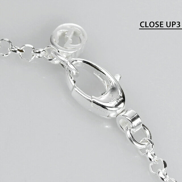 グッチ ブレスレット メンズ レディース ブランド ダブルG スターリングシルバー キー 鍵 632207 J8400 8106 シルバー アクセサリー 632207-J8400-8106-18