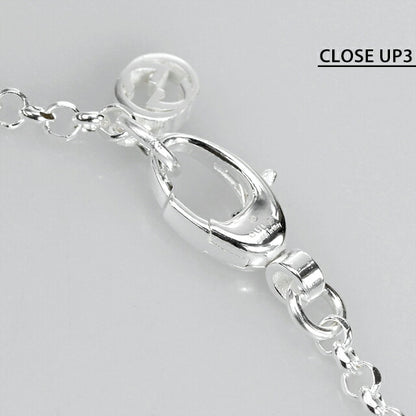 グッチ ブレスレット メンズ レディース ブランド ダブルG スターリングシルバー キー 鍵 632207 J8400 8106 シルバー アクセサリー 632207-J8400-8106-18