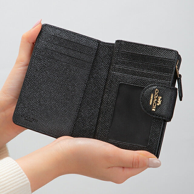 コーチ 二つ折り財布 二折財布 レディース ブランド COACH 6390 IMBLK
