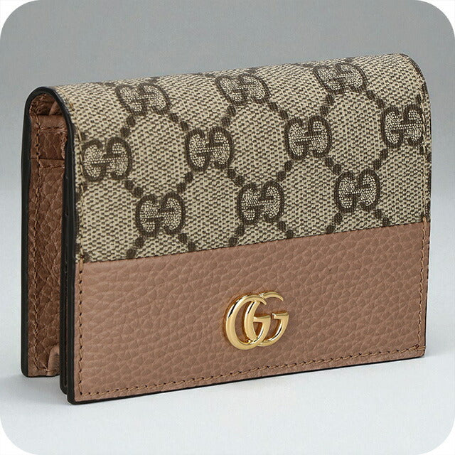 グッチ 二つ折り財布 レディース ブランド GUCCI 658610-AAE5E 1069 ブラック/ブラウン ウォレット 高級 おしゃれ プレゼント 実用的