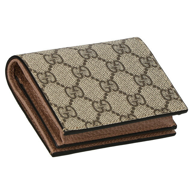 グッチ 二つ折り財布 レディース ブランド GUCCI 658610-AAE5E 1069 ブラック/ブラウン ウォレット 高級 おしゃれ プレゼント 実用的