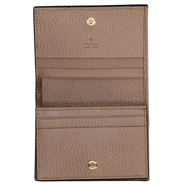 グッチ 二つ折り財布 レディース ブランド GUCCI 658610-AAE5E 1069 ブラック/ブラウン ウォレット 高級 おしゃれ プレゼント 実用的