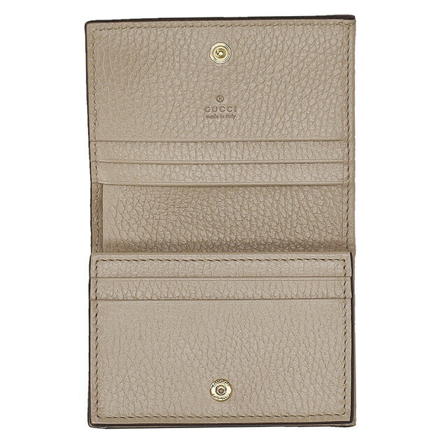 グッチ 二つ折り財布 レディース ブランド GUCCI 658610-AACFE 9543 ベージュ/ホワイト ウォレット 高級 おしゃれ プレゼント 実用的