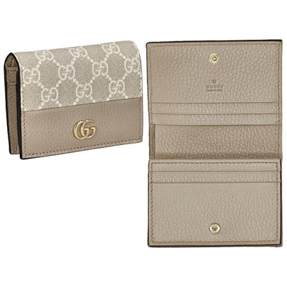 グッチ 二つ折り財布 レディース ブランド GUCCI 658610-AACFE 9543 ベージュ/ホワイト ウォレット 高級 おしゃれ プレゼント 実用的