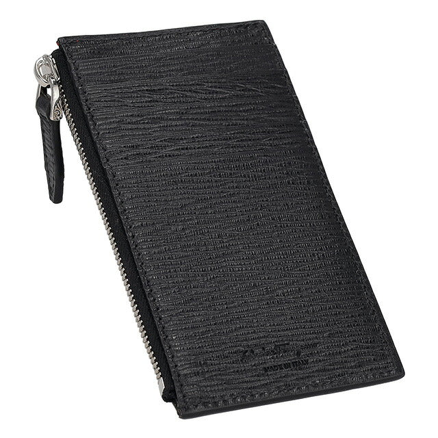 フェラガモ カードケース メンズ ブランド Ferragamo 660805PEBBLE NR RF 749 689 ブラック 660805PEBBLE-NR-RF-749-689