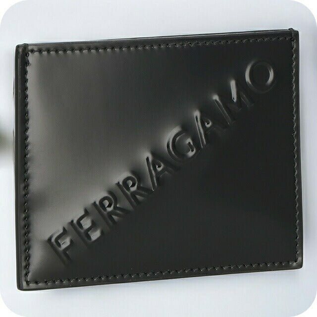 フェラガモ カードケース メンズ ブランド Ferragamo 661204CALF NER 764 207 ブラック 661204CALF-NER-764-207