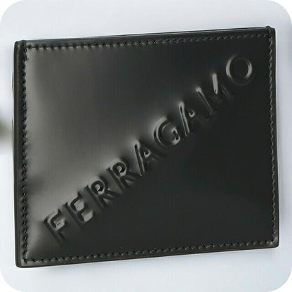 フェラガモ カードケース メンズ ブランド Ferragamo 661204CALF NER 764 207 ブラック 661204CALF-NER-764-207