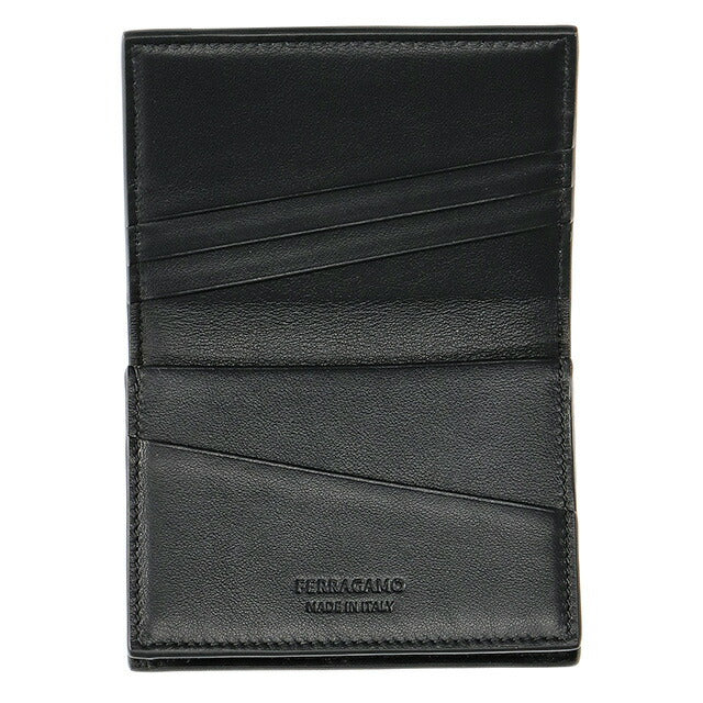 フェラガモ 名刺入れ メンズ ブランド Ferragamo 661211CALF NER 764 217 ブラック 661211CALF-NER-764-217