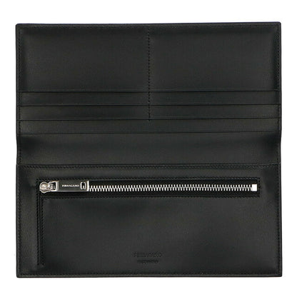 フェラガモ 長財布 メンズ ブランド Ferragamo 661331CALF NER 770 106 ブラック 661331CALF-NER-770-106