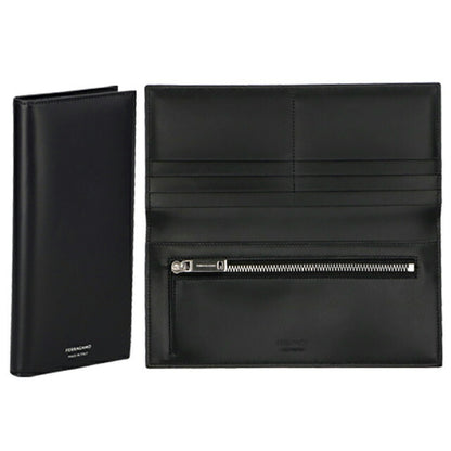 フェラガモ 長財布 メンズ ブランド Ferragamo 661331CALF NER 770 106 ブラック 661331CALF-NER-770-106