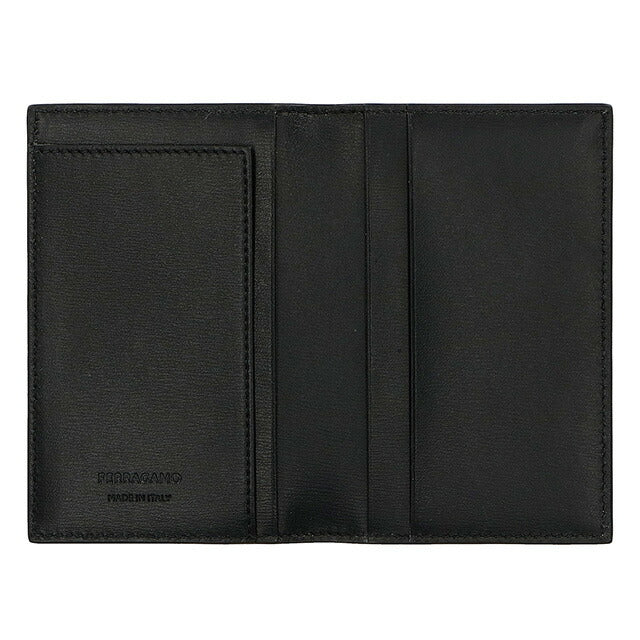 フェラガモ カードケース メンズ ブランド Ferragamo 661332CALF NER 770 104 ブラック 661332CALF-NER-770-104